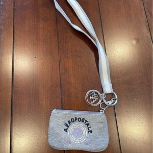 Aeropostale key chain, wallet and lanyard